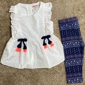 Toddler girl legging set sz 2t